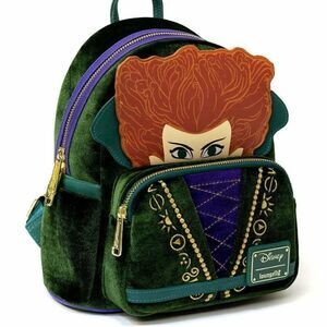 Loungefly Disney Hocus Pocus Velvet Cosplay Winifred mini Backpack New Exclusive